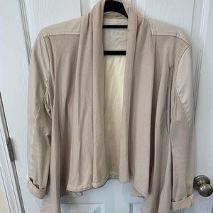 Blank NYC Cream Leather Jacket